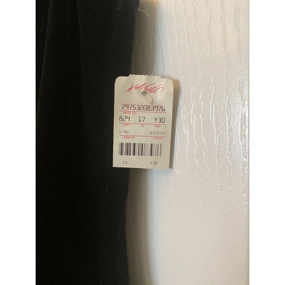 VTG Papell Boutique Sleeveless Evening Gown Velvet Lace Up Faux Corset Size 8 - Picture 8 of 10